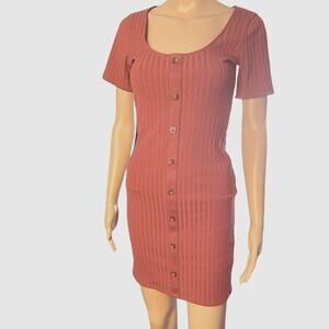 Abercrombie & Fitch Rust Colored Ribbed Dress Size XS